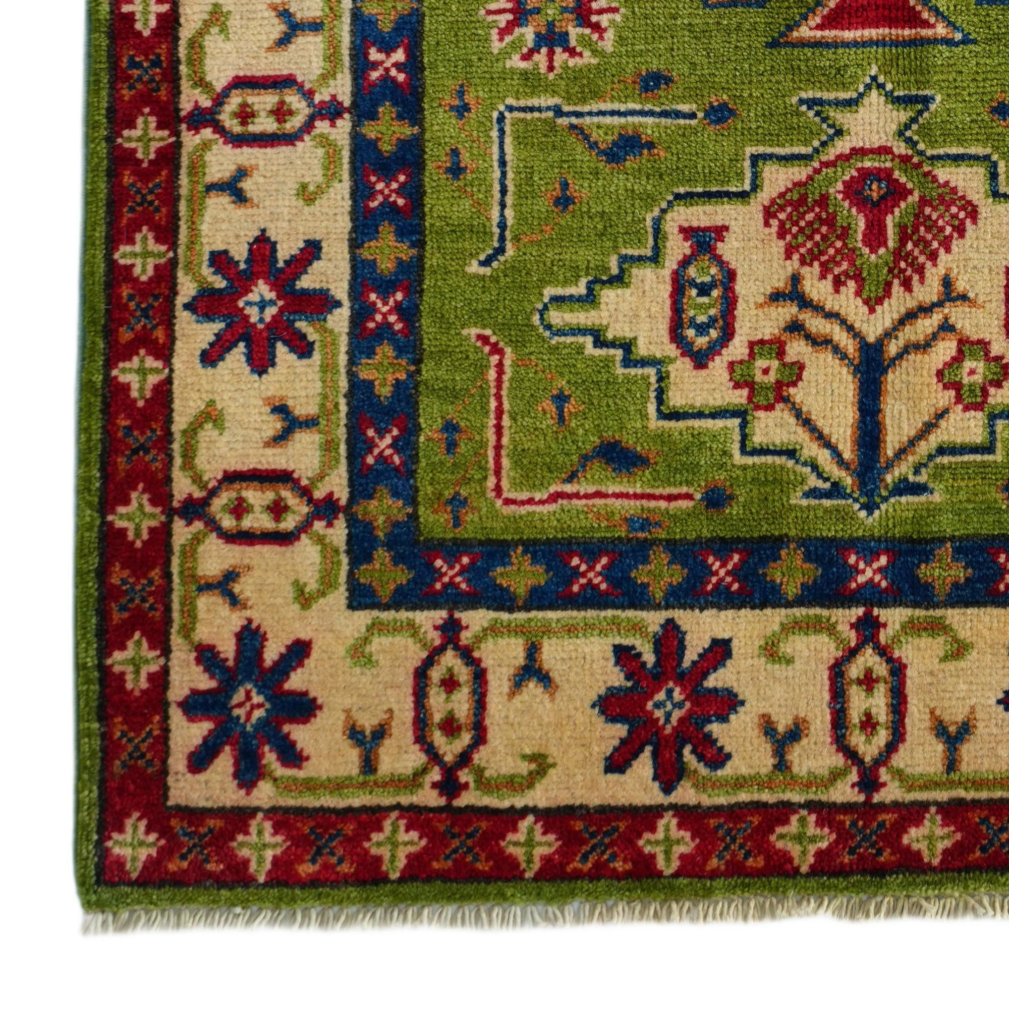 2' 9 x 4' 2 Hand Knotted Kazak Rug