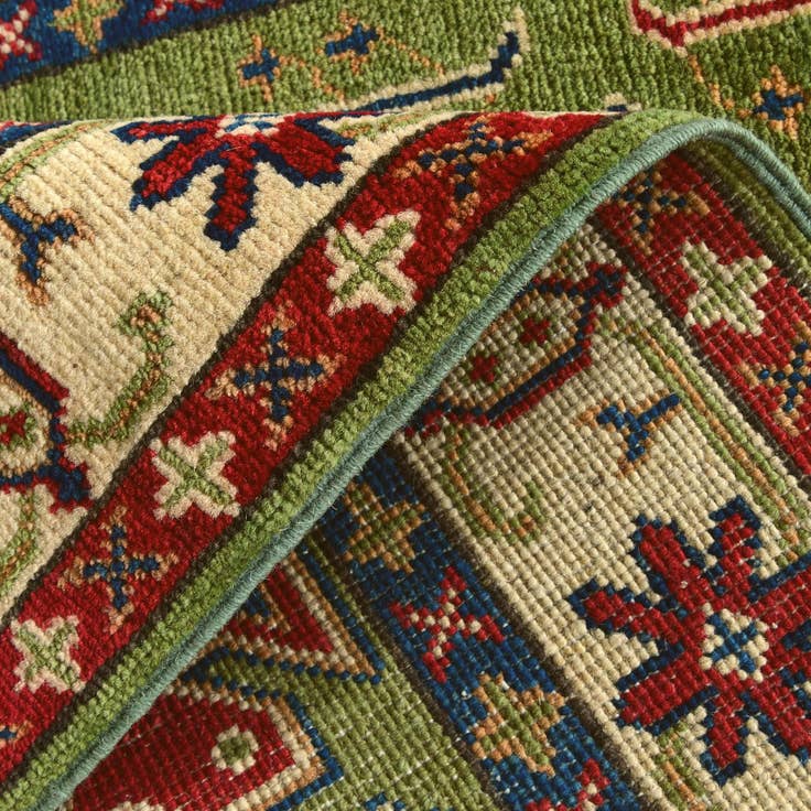 Detail image of 2' 9 x 4' 2 Hand Knotted Kazak Rug