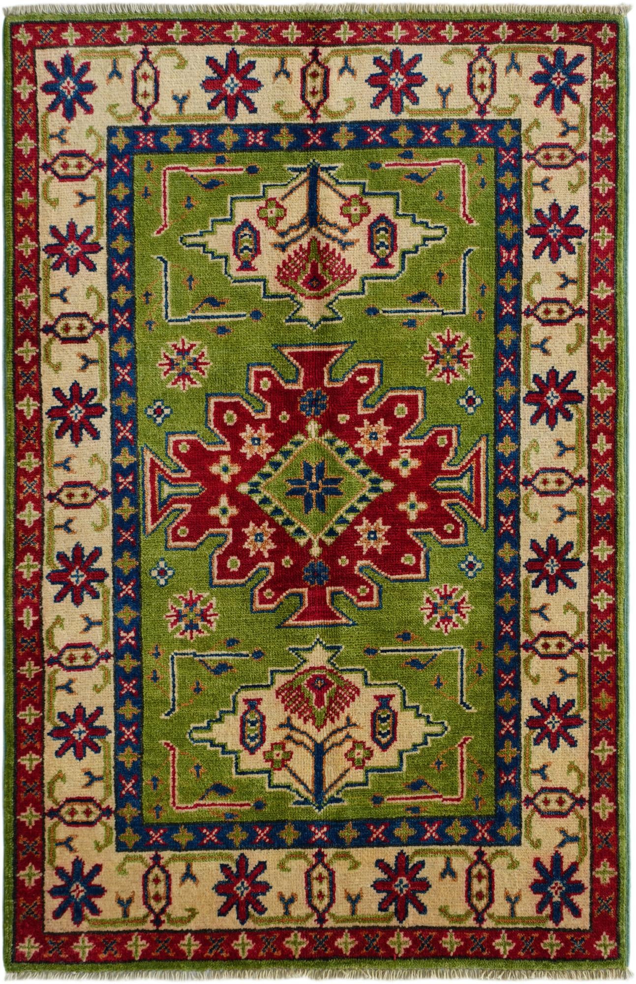 2' 9 x 4' 2 Hand Knotted Kazak Rug