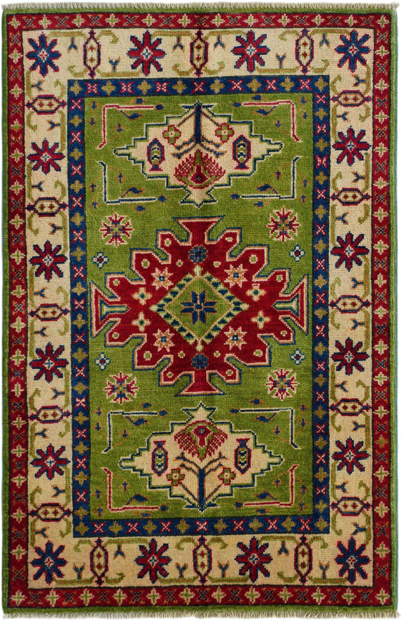 2' 9 x 4' 2 Hand Knotted Kazak Rug