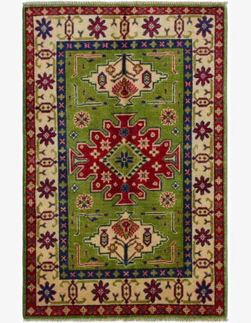 2' 9 x 4' 2 Hand Knotted Kazak Rug