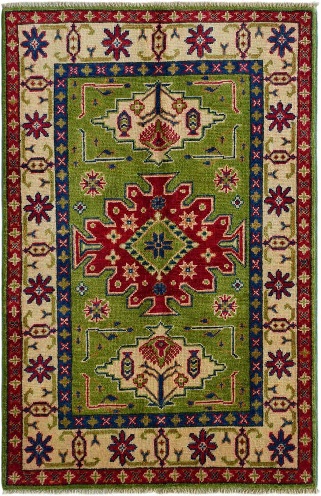 2' 9 x 4' 2 Hand Knotted Kazak Rug