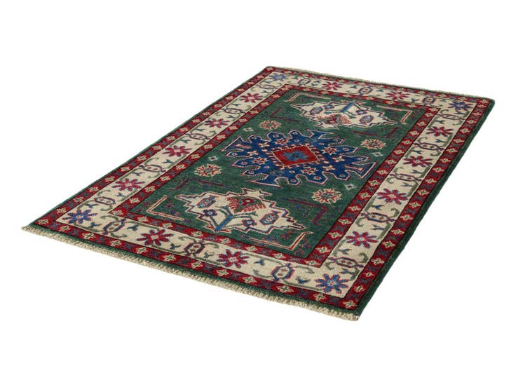 Detail image of 2' 8 x 4' 2 Hand Knotted Kazak Rug
