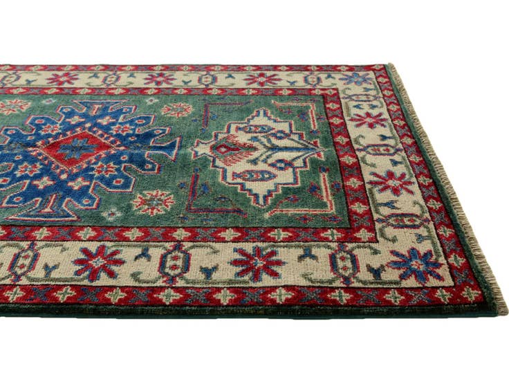 Detail image of 2' 8 x 4' 2 Hand Knotted Kazak Rug