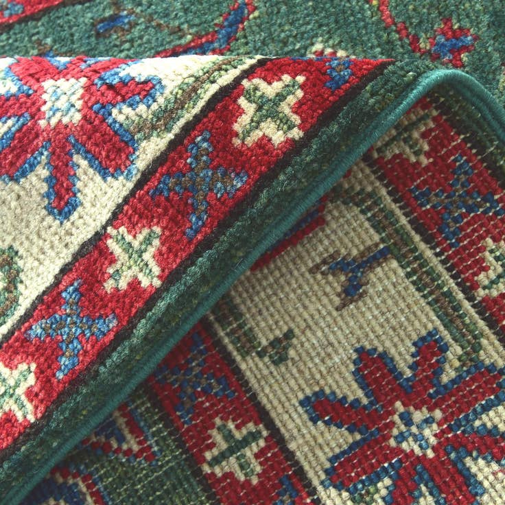 Detail image of 2' 8 x 4' 2 Hand Knotted Kazak Rug