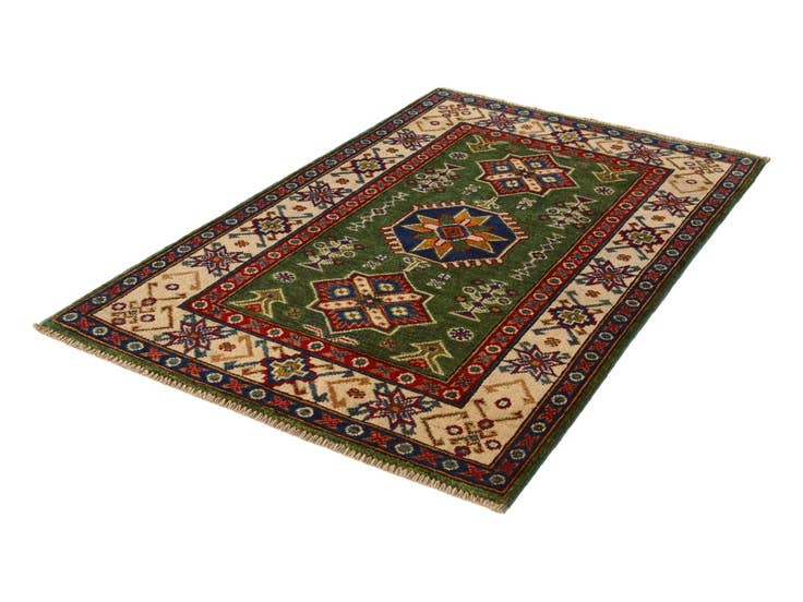 Detail image of 2' 8 x 4' 2 Hand Knotted Kazak Rug
