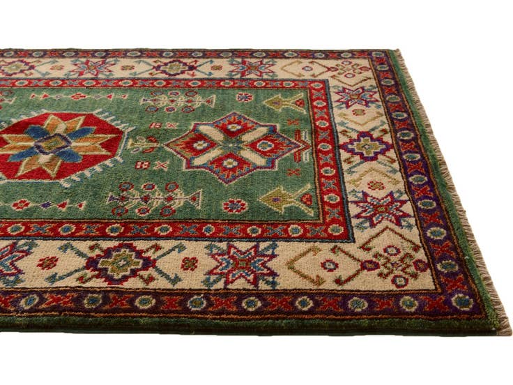 Detail image of 2' 8 x 4' 3 Hand Knotted Kazak Rug