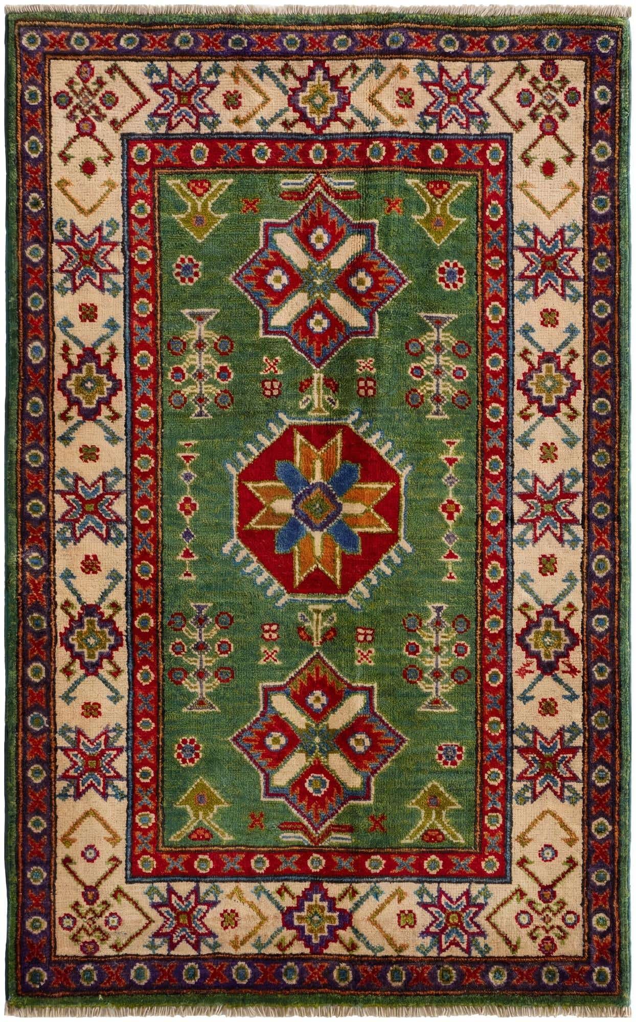 2' 8 x 4' 3 Hand Knotted Kazak Rug