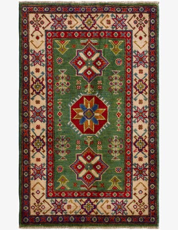 2' 8 x 4' 3 Hand Knotted Kazak Rug