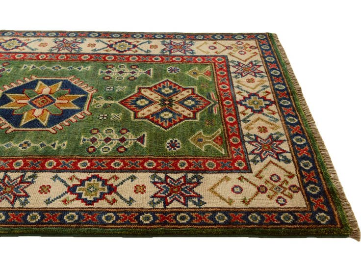 Detail image of 2' 8 x 4' 2 Hand Knotted Kazak Rug