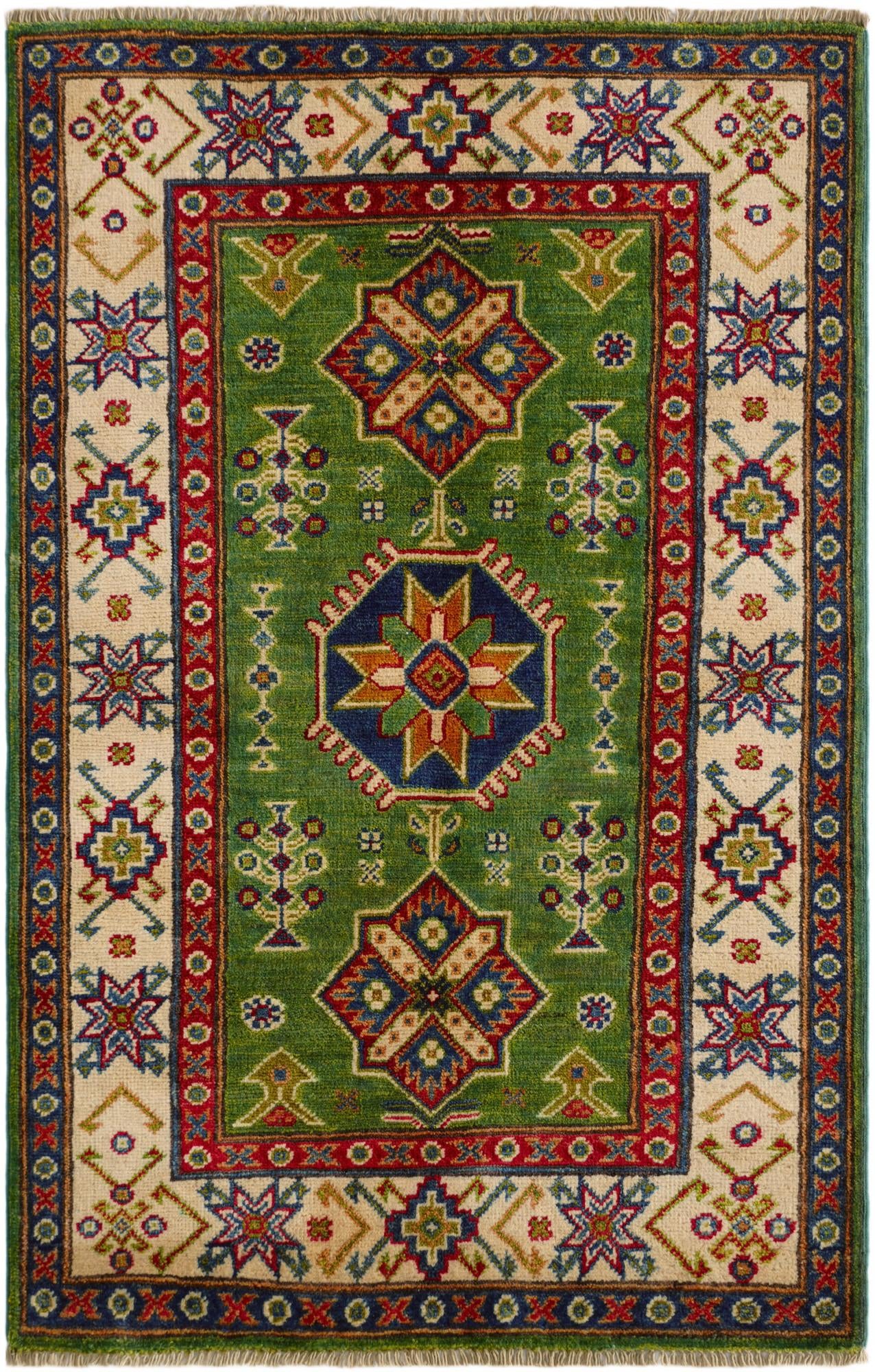 2' 8 x 4' 2 Hand Knotted Kazak Rug
