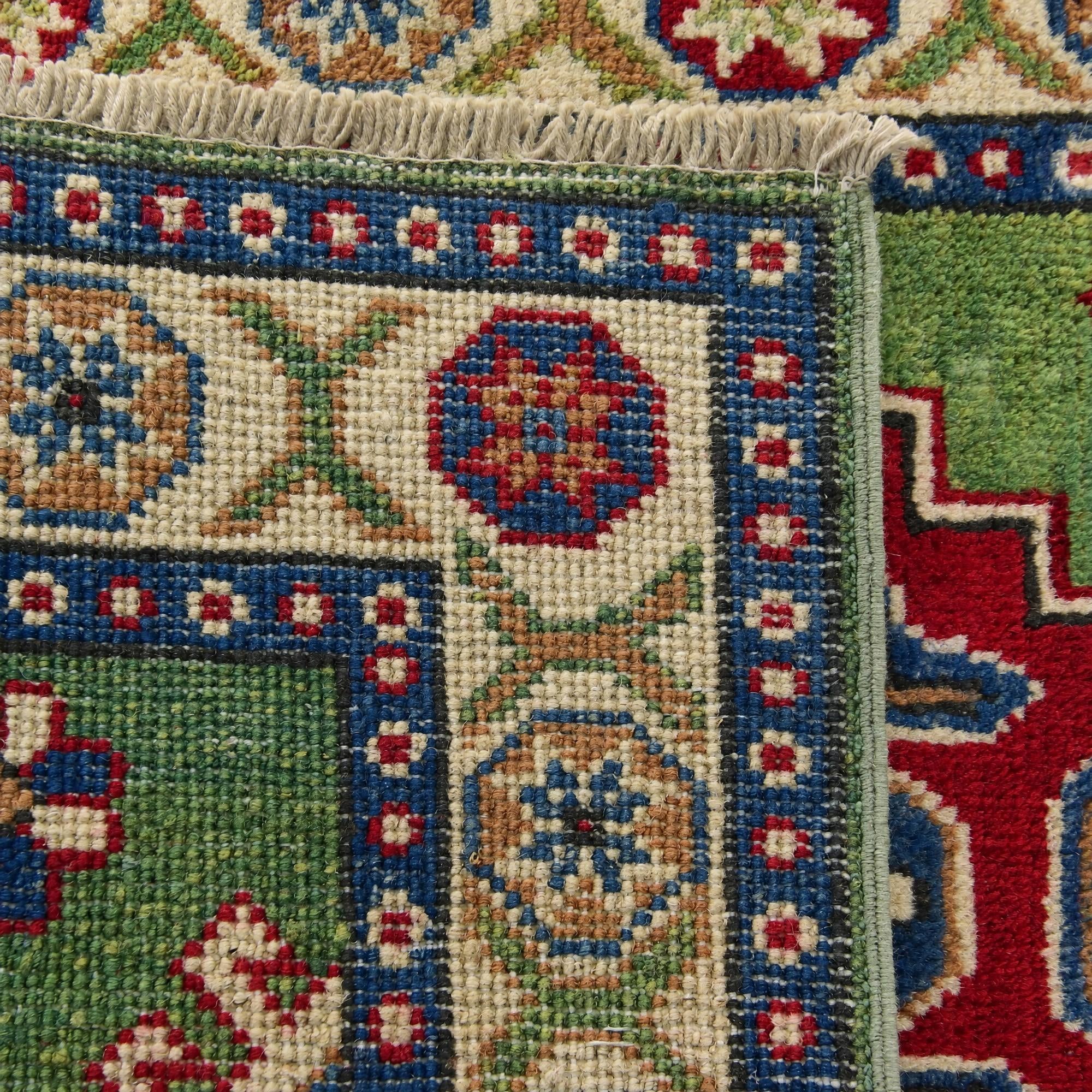 Detail image 12 of 12: 1' 11 x 2' 11 Hand Knotted Kazak Rug
