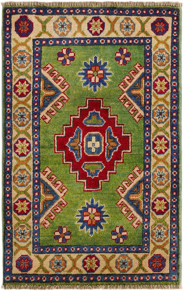 1' 11 x 2' 11 Hand Knotted Kazak Rug