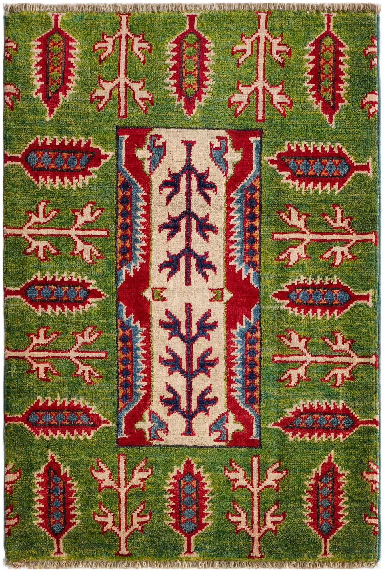 2' 1 x 3' Hand Knotted Kazak Rug