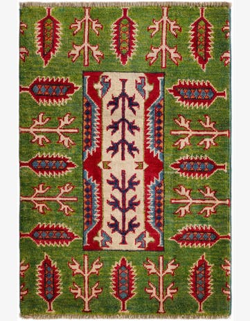 2' 1 x 3' Hand Knotted Kazak Rug