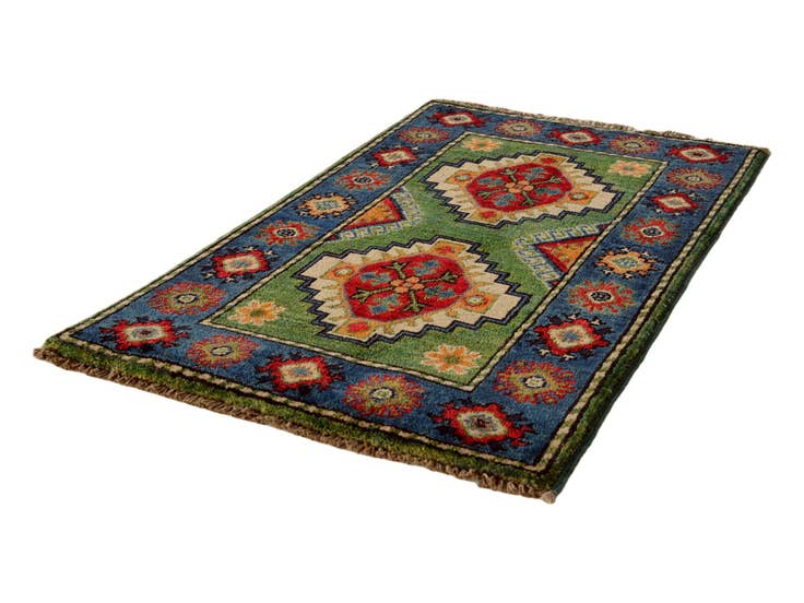 Detail image of 2' x 3' 3 Hand Knotted Kazak Rug