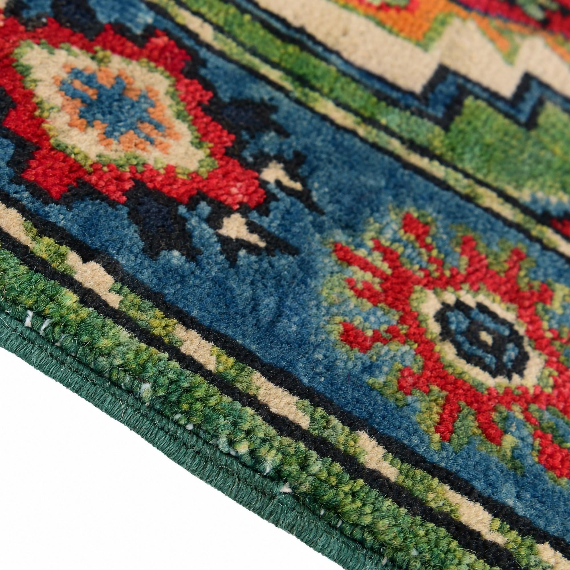 60cm x 100cm Hand Knotted Kazak Rug