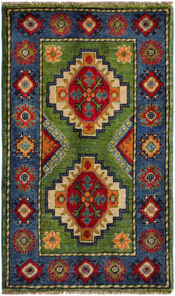 2' x 3' 3 Hand Knotted Kazak Rug