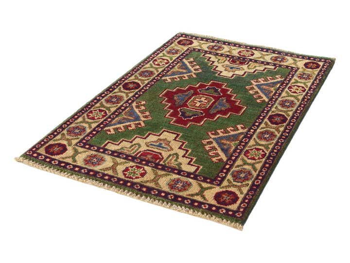 2' x 3' 2 Hand Knotted Kazak Rug