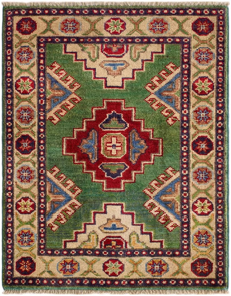 Detail image of 2' x 3' 2 Hand Knotted Kazak Rug