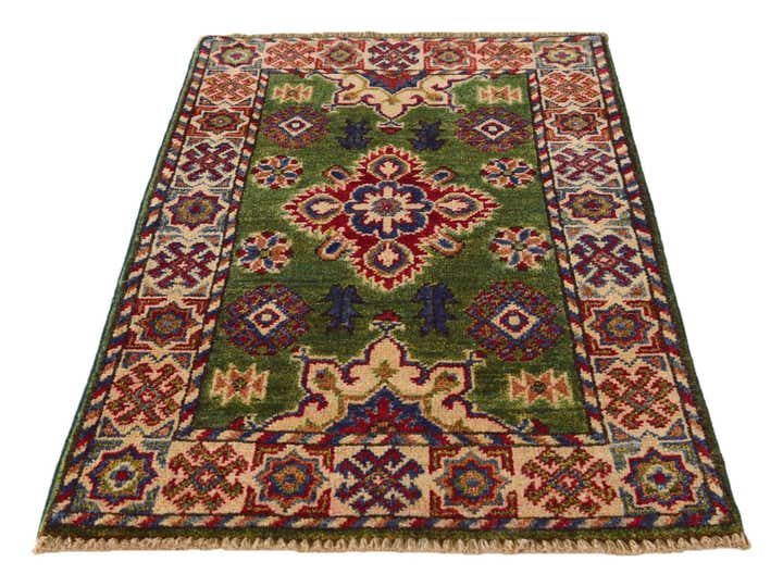 2' x 3' 3 Hand Knotted Kazak Rug