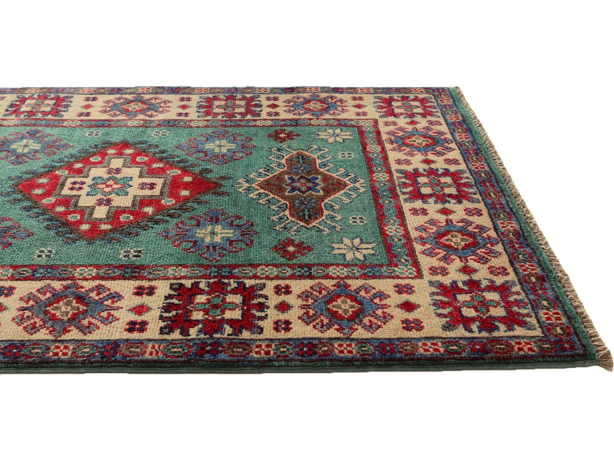 2' 8 x 4' Hand Knotted Kazak Rug