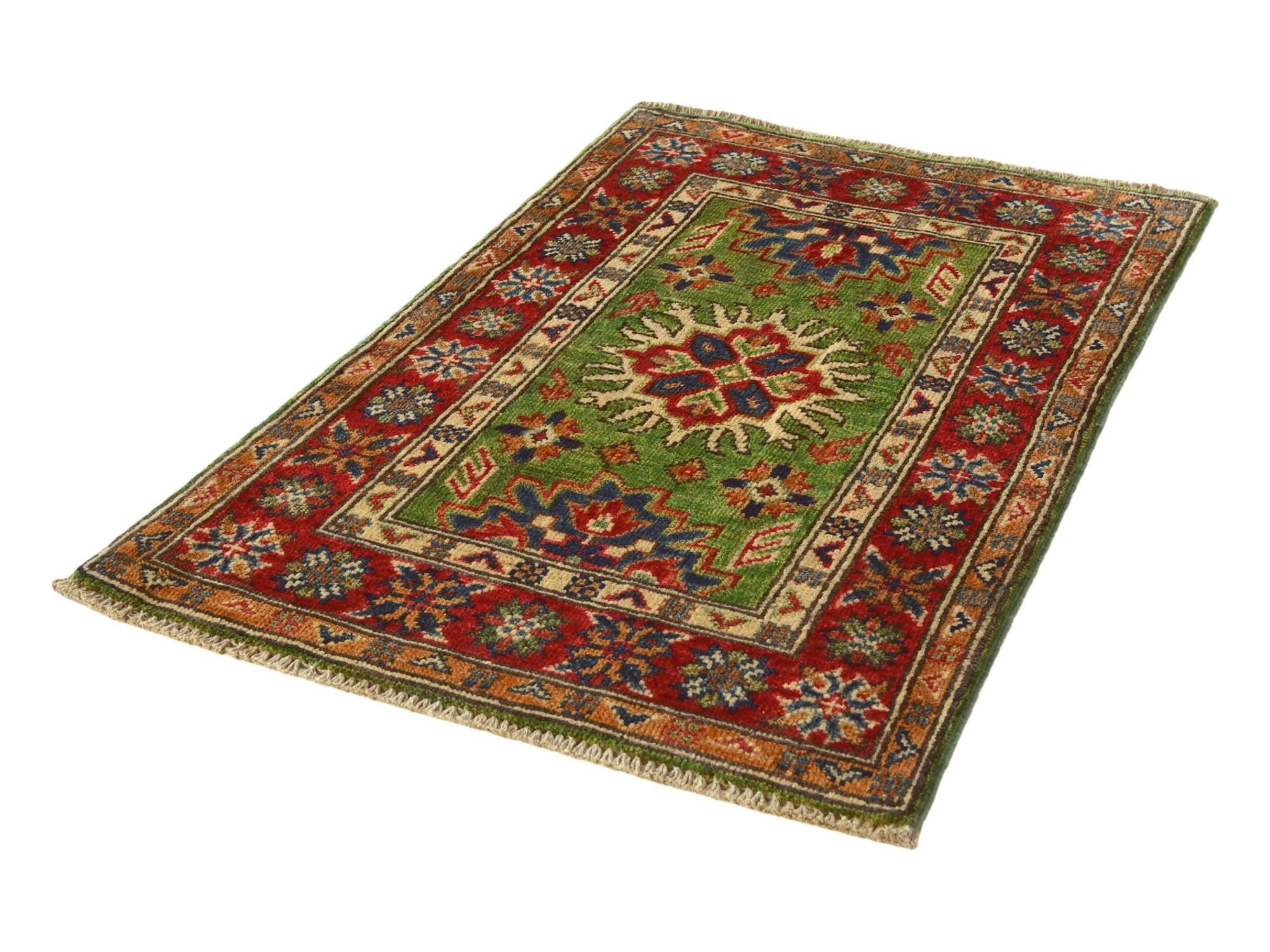 2' x 3' Hand Knotted Kazak Rug