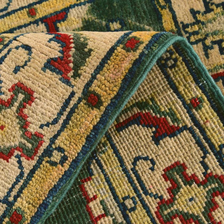 Detail image of 2' 3 x 3' 4 Hand Knotted Kazak Rug
