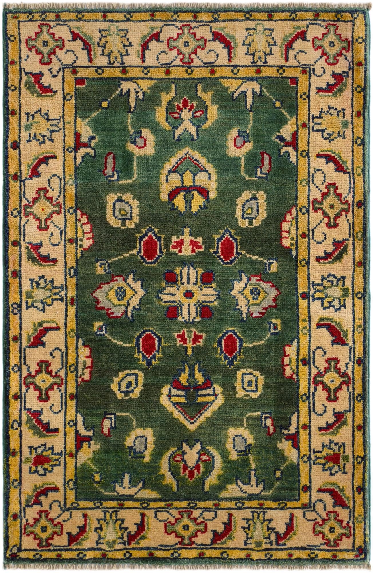 2' 3 x 3' 4 Hand Knotted Kazak Rug