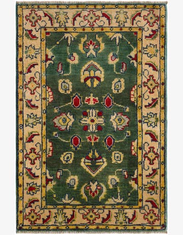 2' 3 x 3' 4 Hand Knotted Kazak Rug