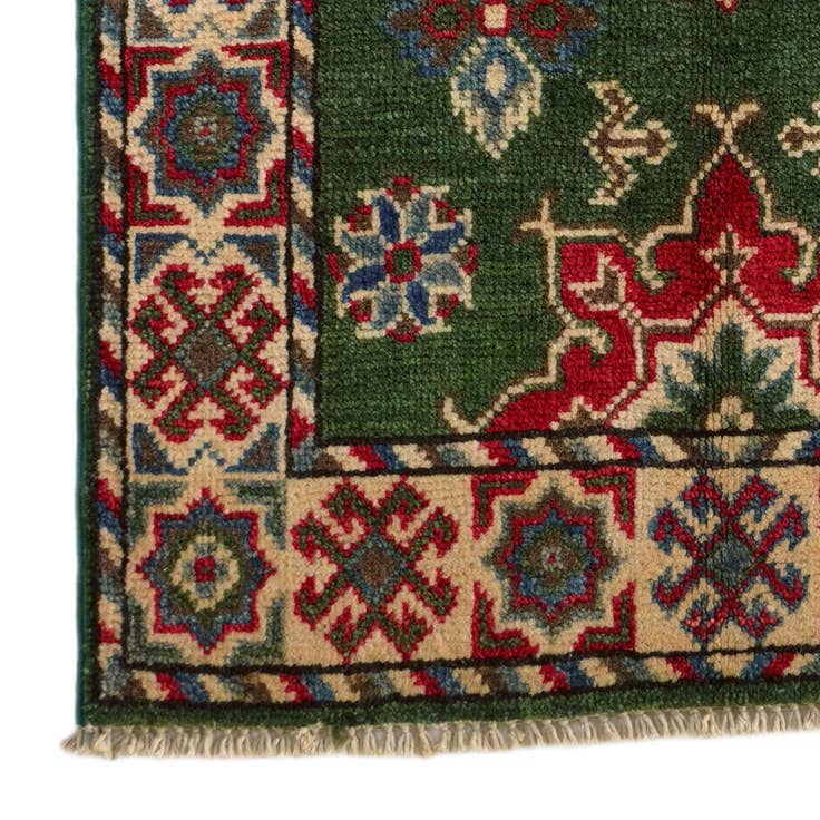 Detail image of 1' 11 x 3' Hand Knotted Kazak Rug
