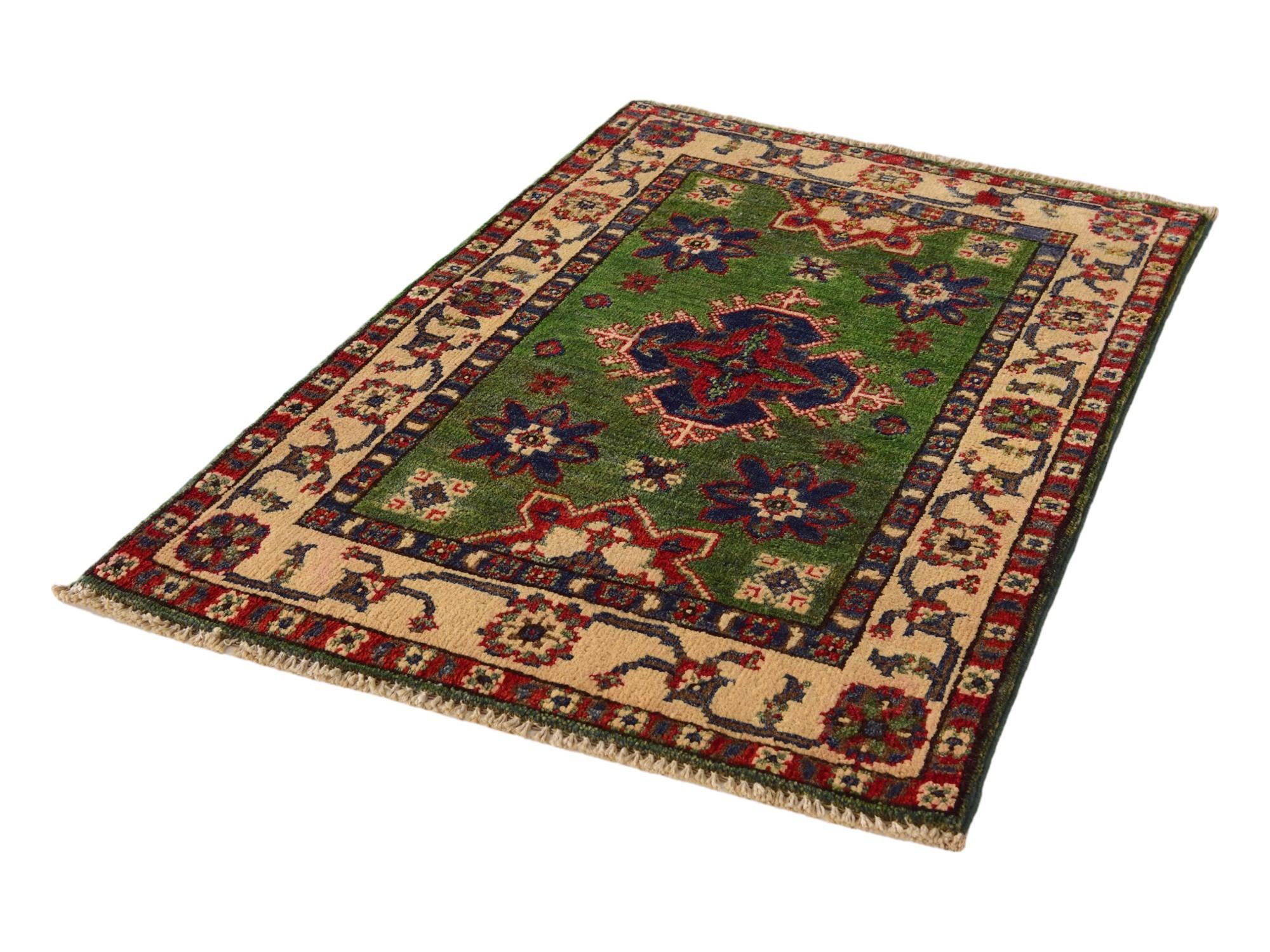 2' x 3' Hand Knotted Kazak Rug