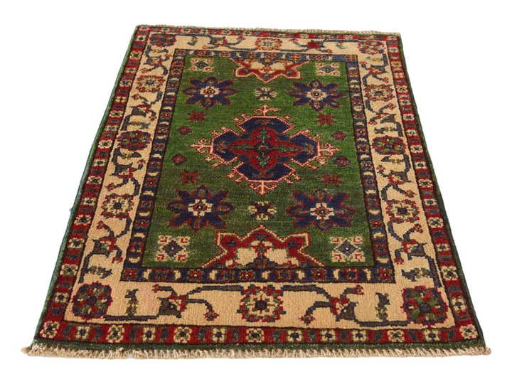 2' x 3' Hand Knotted Kazak Rug