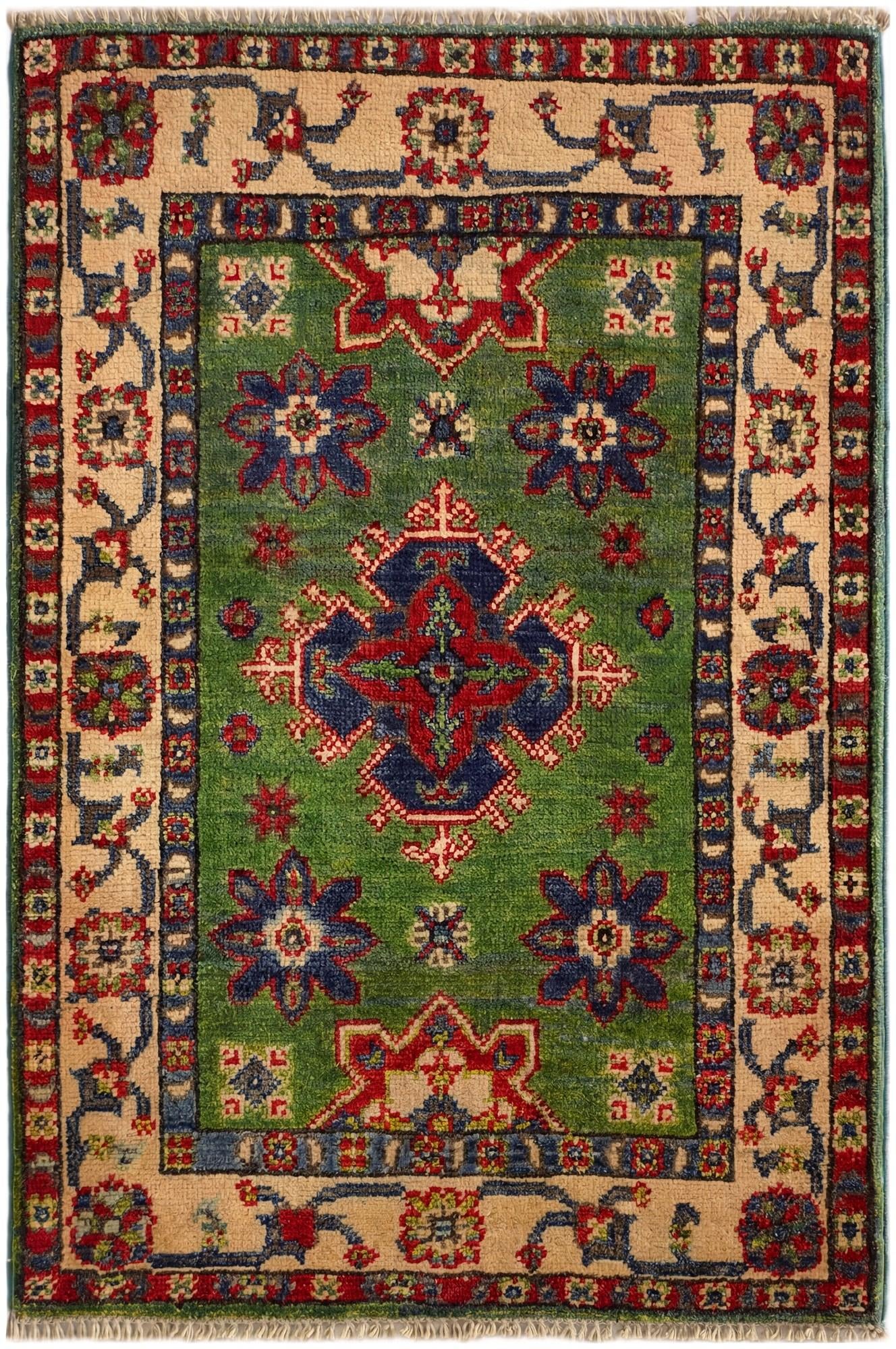 2' x 3' Hand Knotted Kazak Rug