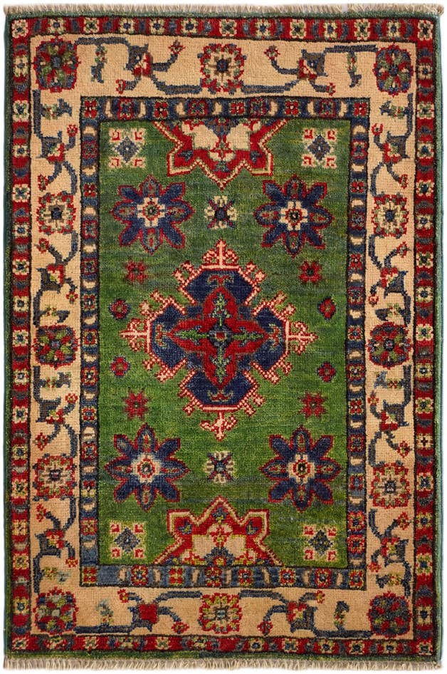 Detail image of 2' x 3' Hand Knotted Kazak Rug