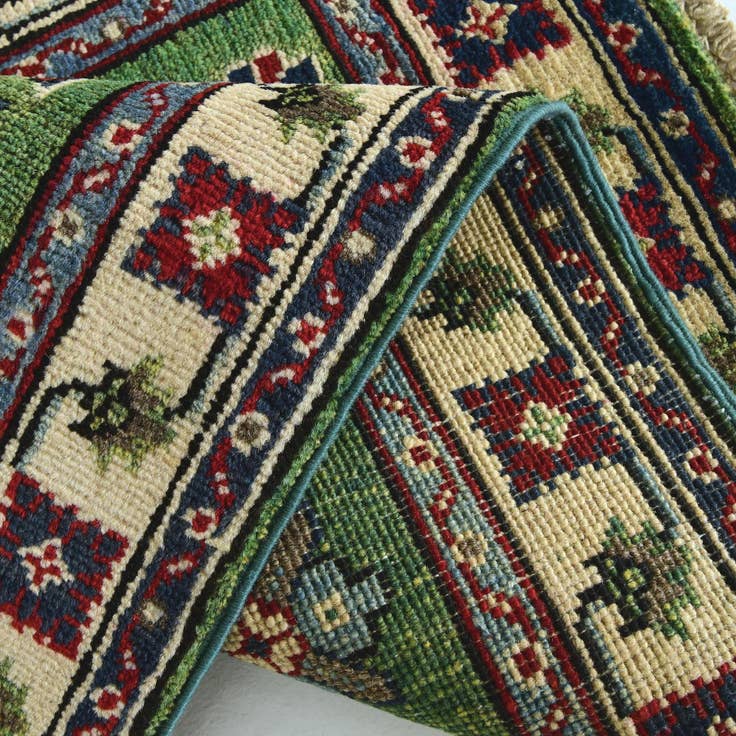 Detail image of 2' 1 x 3' 1 Hand Knotted Kazak Rug
