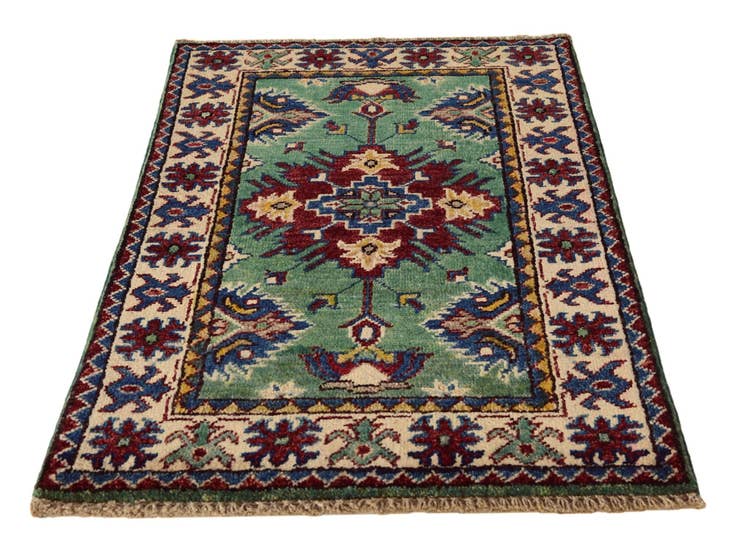 Detail image of 2' x 3' 1 Hand Knotted Kazak Rug