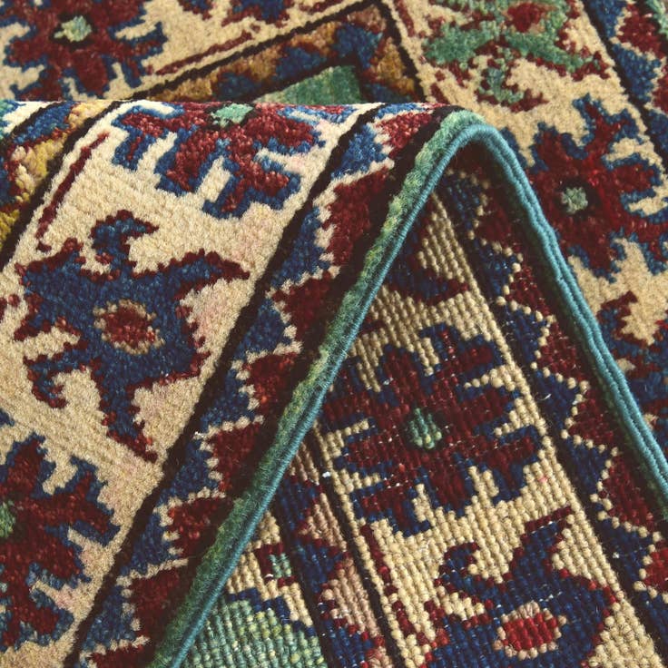Detail image of 2' x 3' 1 Hand Knotted Kazak Rug