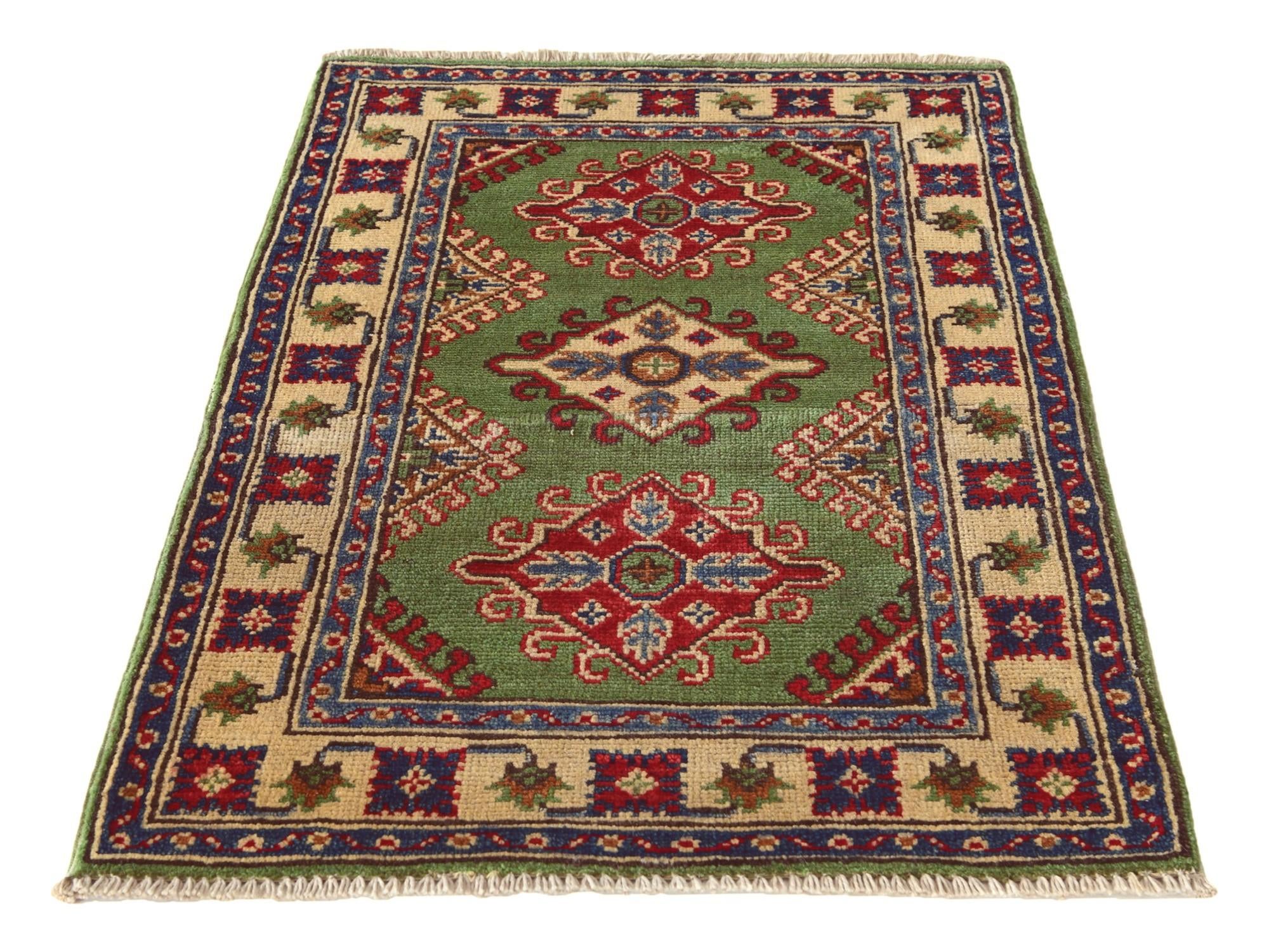 2' x 2' 11 Hand Knotted Kazak Rug