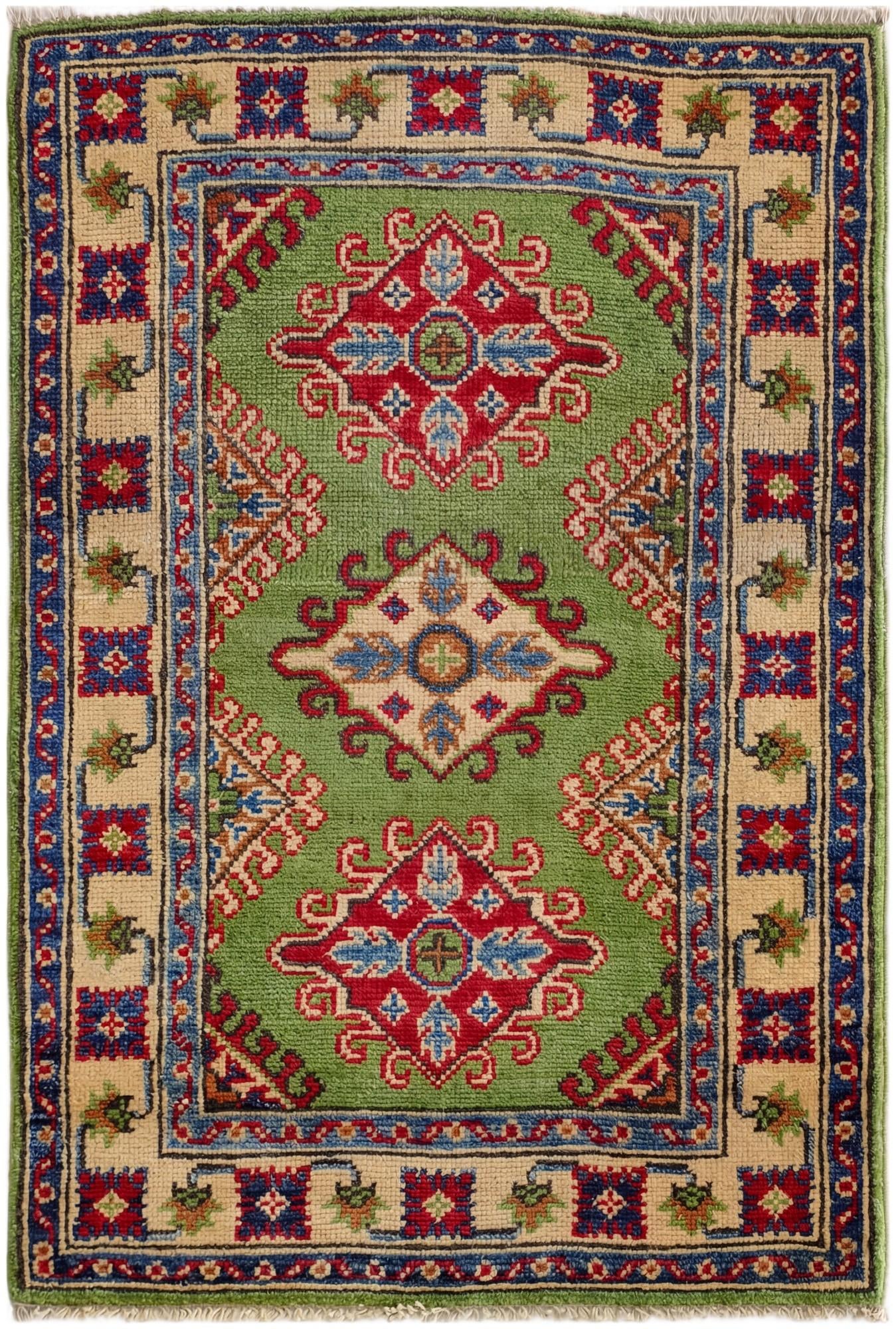 2' x 2' 11 Hand Knotted Kazak Rug