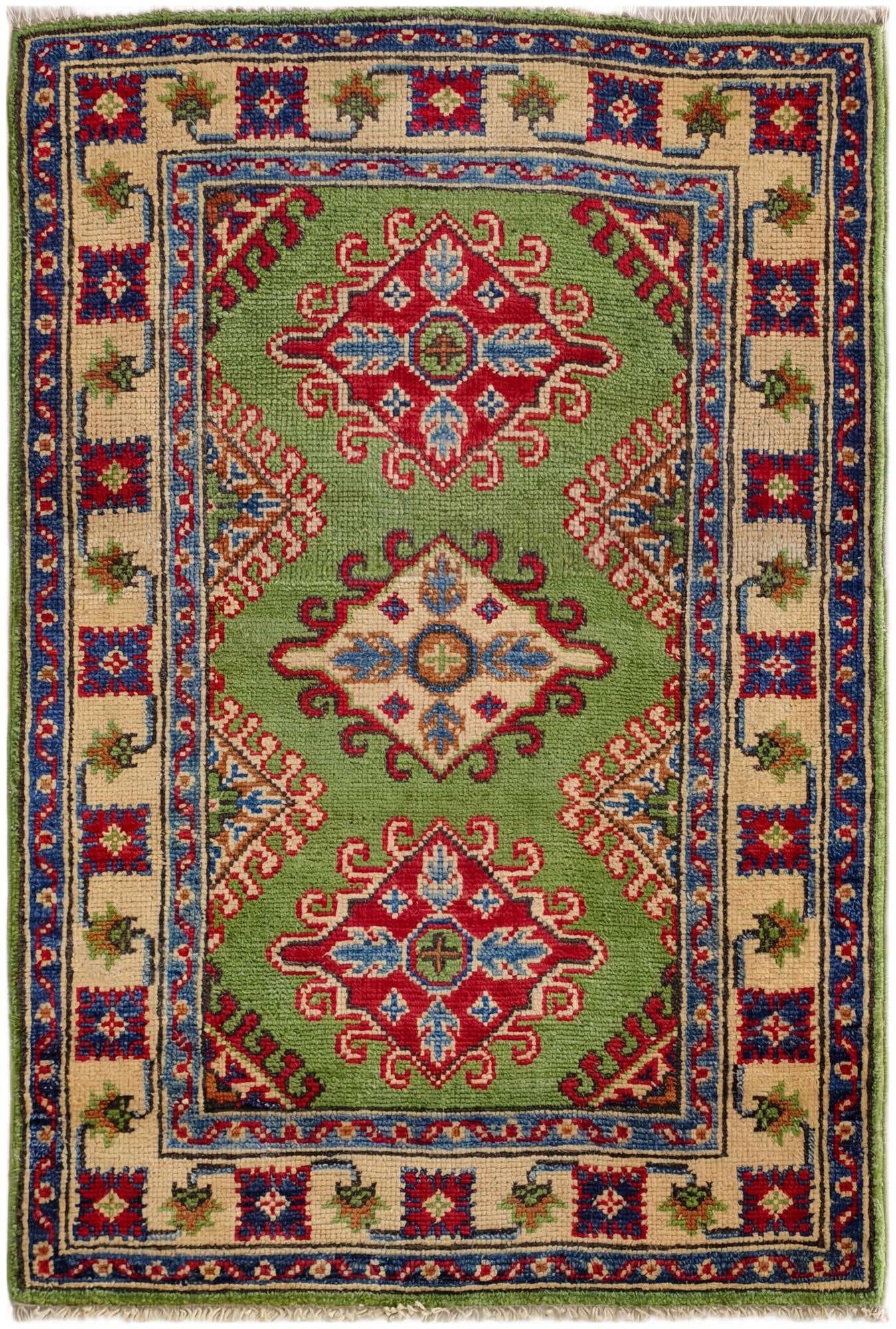 2' x 2' 11 Hand Knotted Kazak Rug