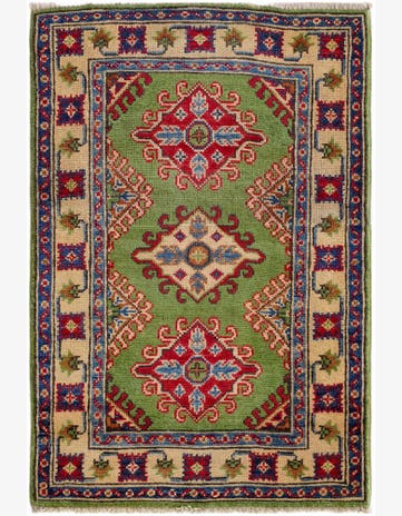 2' x 2' 11 Hand Knotted Kazak Rug