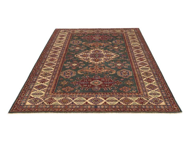 5' 9 x 8' Hand Knotted Kazak Rug
