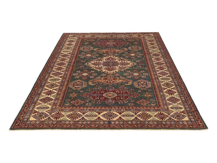 Detail image of 5' 9 x 8' Hand Knotted Kazak Rug