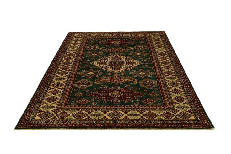 Detail image of 5' 9 x 8' Hand Knotted Kazak Rug