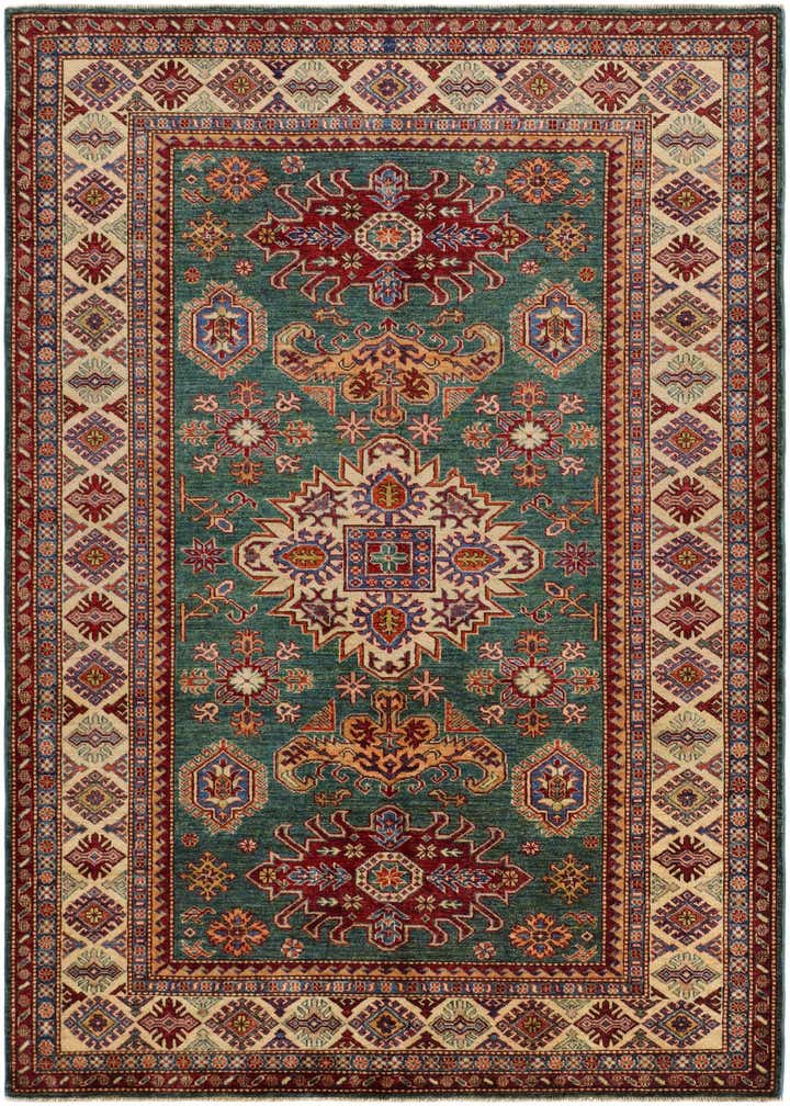 5' 9 x 8' Hand Knotted Kazak Rug