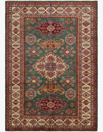 5' 9 x 8' Hand Knotted Kazak Rug