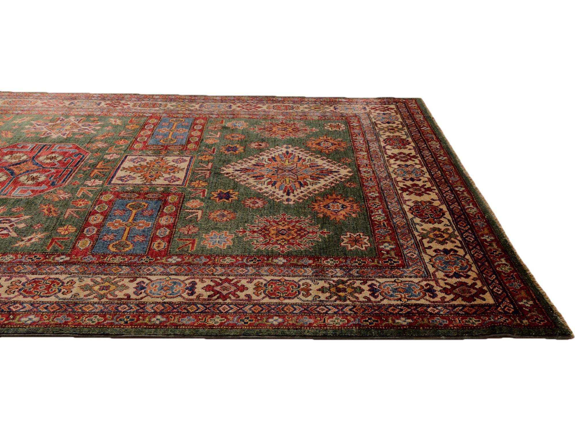 5' 8 x 8' 6 Hand Knotted Kazak Rug