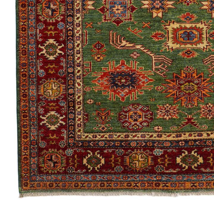 6' x 8' 6 Hand Knotted Kazak Rug