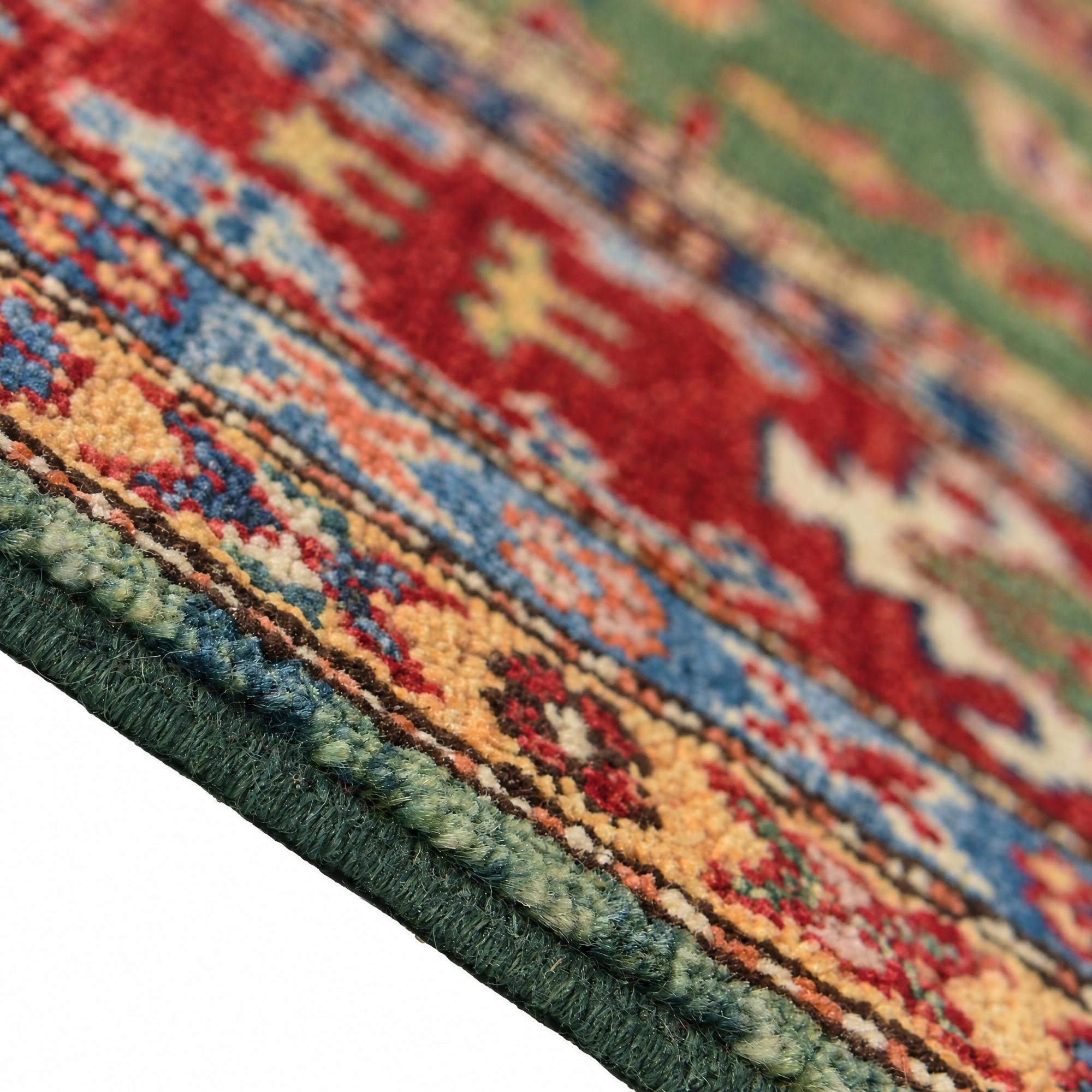 185cm x 260cm Hand Knotted Kazak Rug